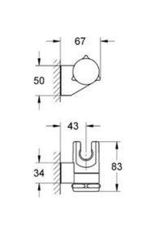 Grohe Relexa Hareketli El Duşu Askısı - 28623000 Krom