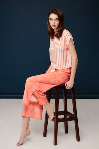 Bonnie&Clyde - Kadın Somon Viskon Pijama Takımı -5214 Somon