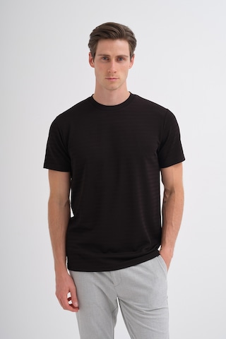 Cazador Bisiklet Yaka Erkek Siyah T-shirt 40470 Siyah