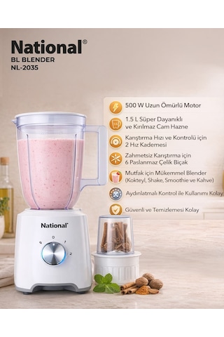 National NTL-2035 500 W Bl Blender