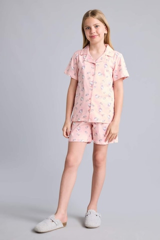 Defacto Hello Kitty Lisanslı Regular Fıt Desenli 2li Pijama Açık Pembe Takımı Kız Çocuk H2765a826sppn125 Pembe-pn125