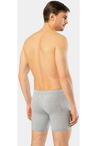 Cacharel Erkek Likralı Uzun Boxer Bel Bantlı 1336/Gri 001