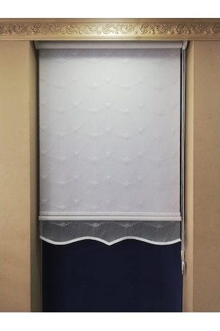 1.Kalite Tül&Stor Çift Mekanizmalı Perde Etekli