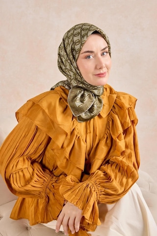 Silk Home Twill İpek Eşarp - 11521-02 Küf Yeşili