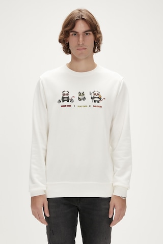 Bad Bear Play Hard Crewneck Beyaz Seatshırt Erkek 23.02.12.018 001