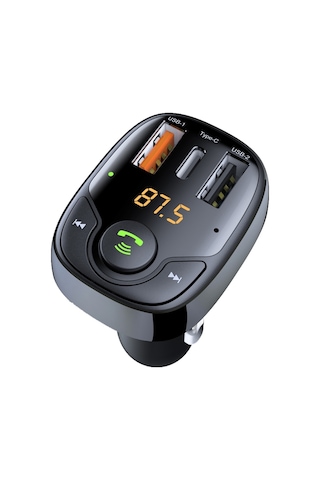 36w Araba Bluetooth Mp3 Çalar Fm Verici Çok Fonksiyonlu Araç Şarj Cihazı, Model: S-15pd