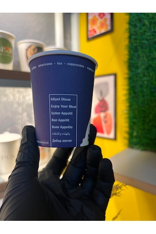 Üreticiden 1500 Adet Tek Kullanımlık Koli Kalın 7 Oz Vending Büyük Boy Karton Bardak Desenli Akıtmaz