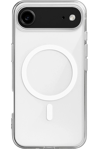 Apple Uyumlu iPhone 17 Air Kılıf Magsafe Özellikli Şeffaf Silikon Kapak Şeffaf