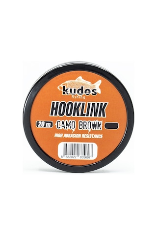 Kudos Hooklink Camo Brown 20m Leader Çeker Lb : 35lb