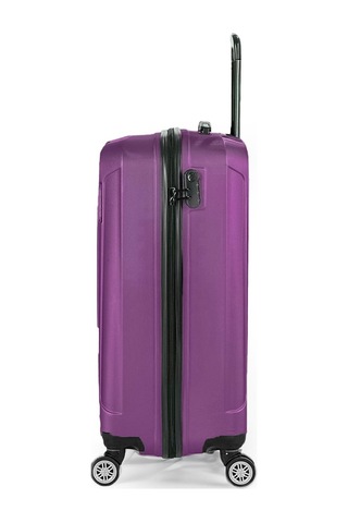 Polo&sky Spring Mor Renk Küçük Kabin Boy Valiz Bavul Füme