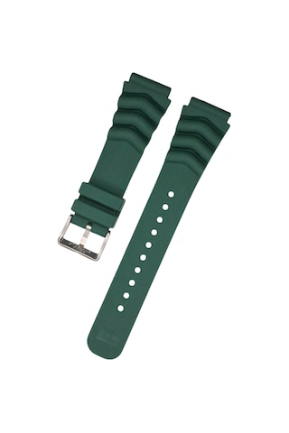 Seiko Automatic 22mm Yeşil Silikon Saat Kordonu Yeşil