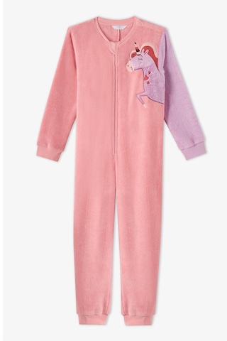 Penti Kız Çocuk Pembe Drift Tef Unicorn Desenli Uzun Kollu Tulum Pk32