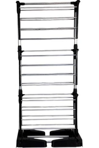 3 Katlı Berber Havlu Askısı Siyah