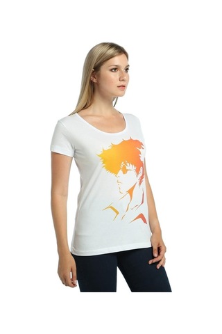 Bant Giyim - Cowboy Bebop Beyaz Kadın T-Shirt Tişört