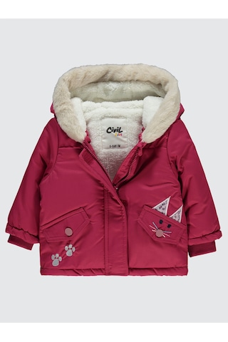 Civil Baby Kız Bebek Mont 6-18 Ay Vişne Vişne Çok Renkli