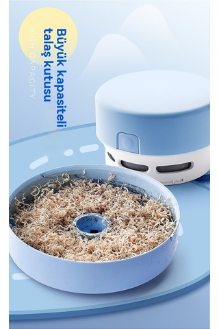 Jifan Masaüstü Elektrikli Süpürge Mavi