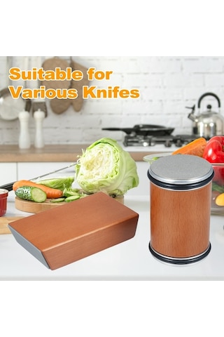 Novahub Ahşap Metal Bileme Aleti, 2 Adet Zımpara Taşı, 15 Ve 20 Açı, 400 Ve 1000 Kum, Taşınabilir Tasarım