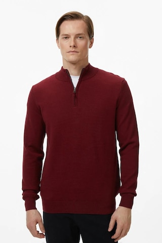 Nautica Erkek Bordo Classic Fit Kazak-12047 Bordo
