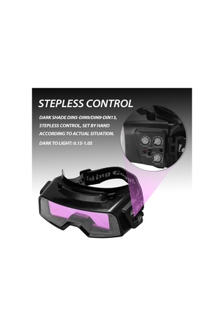 Aubyhe Profesyonel Otomatik Dönüşümlü Kaynak Gözlüğü, Tam Yüz Korumalı, Akıllı Gölgeleme, Akü Dahil, Arc Kaynakçılara Özel