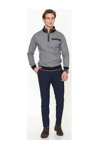1039 Dewberry Erkek Sweatshırt-lacivert
