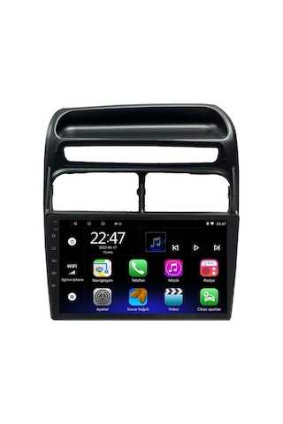 Fiat Linea 2006-2016 Siyah 6gb Ram 64gb Hafıza 8 Çekirdek Carplay Kamera Android Multimedya 9"