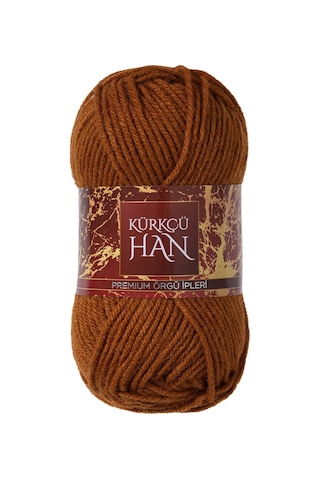Kürkçü Han Dekor 100gr 100m El Örgü İpi Karamel