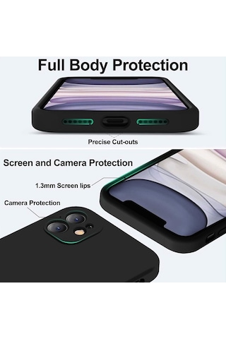 Apple Uyumlu iPhone 13 14 Kılıf First Premiums Silikon Kapak Lacivert