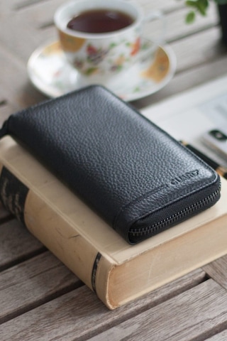 Mat Siyah Hakiki Deri Portföy Çanta 3016.g.01 Siyah