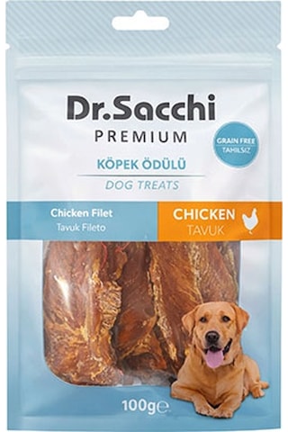 Dr.sacchi Premium Tavuk Fileto Tahılsız Köpek Ödülü 100 Gr 109-30014.01