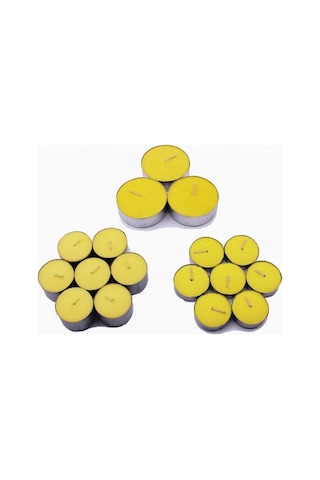 Sarı Tealight Mum 50 Adet Sarı