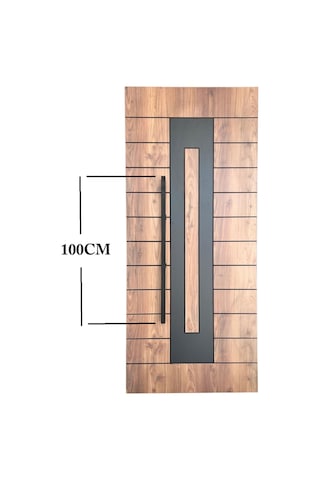 Homdep Çelik Kapı Çekme Kolu Tutma Kolu Kare Model Renk Siyah 100cm