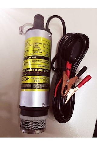 24 Volt Mini Küçük Mazot Aktarma Pompası Sıvı Transfer Pompası Da