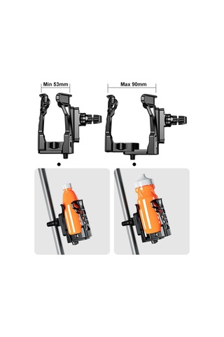 Bisiklet Su Şişesi Tutucu Dönebilir Motosiklet Içecek Yb24981-2 Siyah Siyah