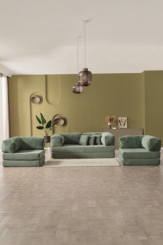 Legom Avanos Aktivite Koltuğu Yatak Olabilen Çok Amaçlı Kanepe Koltuk Takımı Yeşil Yeşil