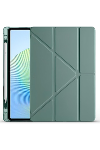 Honor Pad X8a Kılıf Kalem Bölmeli Katlanabilir Stand Olabilen Smart Tablet Kılıfı Kapaklı Kılıf