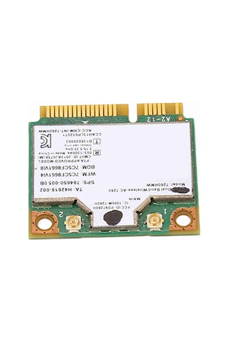 Fosenze 7260hmw Mini Pcıe Ağ Kartı, 1200mbps 2.4/5ghz Çift Bant Ve Bluetooth 4.0 İle, Win7/10 Uyumlu Lenovo/hp Dışında