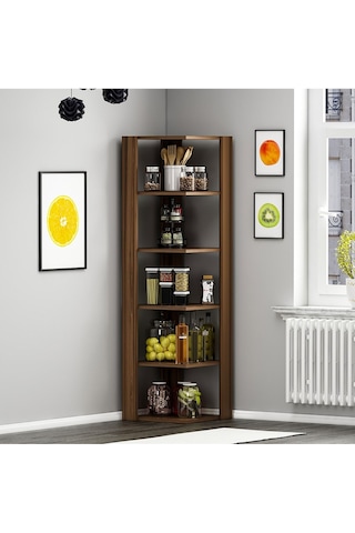 Ankle Köşe Rafı, Kitaplık - Ceviz