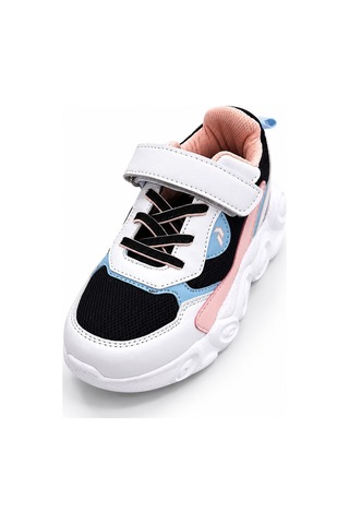 Papucumun Dünyası Kız Çocuk Kalın Taban Cırtlı Çok Renkli Sneaker