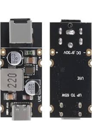 Gözeler Pd65w Typc-e Usb Qc3.0 5v 9v 12v 20v Hızlı Şarj Modülü 2.5x5.5 Jack