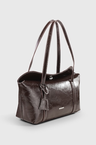 Housebags Rugan Kahverengi Kapaklı Bowling Omuz Çantası 270 Rugan Kahverengi Housebags Rugan Kahverengi Kapaklı Bowling Omuz Çantası 270 Rugan Kahverengi