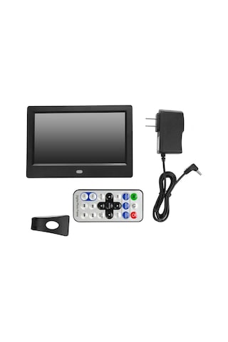 17,8 Cm 7 İnç Dijital Fotoğraf Çerçevesi, Tutucu Setli, Led Ekran, Hd Fotoğraf Çerçevesi Desteği, Çalar Saat