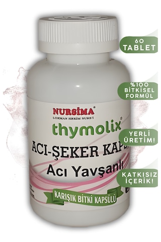 Nursima Acı Şeker Acı Yavşanlı Karışık Bitki Kapsülü 60 Kapsül