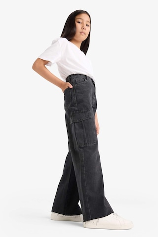 Defacto Kız Çocuk Wide Leg Kargo Geniş Paça Jean Pantolon E7323a825aunm36 Antrasit