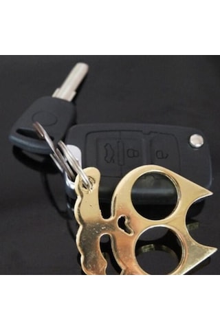 Tongxida 5 Adet Kitty Dış Mekan Metal Anahtarlık Pencere Kırma Aleti Boyut:0,45 5,3 6,1 Cm Siyah