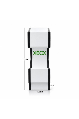 Xbox Uyumlu Oyun Kolu Standı Masaüstü Gamepad Tutucu Siyah Beyaz 17.5 Cm