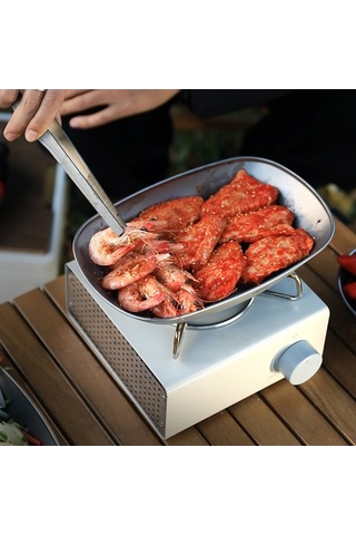 Tongxida Titanium Safari Yemek Tabağı - Ultra Hafif, Sağlıklı, Çakılabilir - Manav, Salata, Balık Servisi İçin Kamp Ve Piknik Çok Renkli