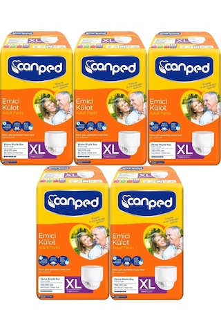 Canped Emici Külot Yetişkin Hasta Bezi XL 5 x 7'li