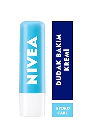 Nıvea Hydro Care Dudak Bakım Kremi, 24 Saat Nem, Aloe Vera, Saf Su Ve Doğal Yağlar, Spf 15, Gün Boyu Dudak Bakımı 4,8g