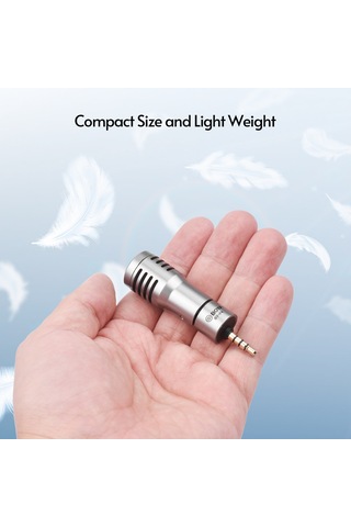 Springsun Mikrofon Boya By-p4 Çok Yönlü Kondansatör Mikrofon Rüzgarlıklı Mini Mikrofon 3,5 Mm Trrs Fiş