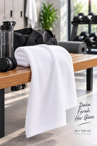 Spor Antrenman Fitness Havlusu 30x100 CM %100 Pamuklu 0 - 1 Yaş